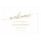 Elegant Gold Calligraphy Welcome Wedding Sign