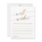Elegant Gold Calligraphy Well Wishes Cards