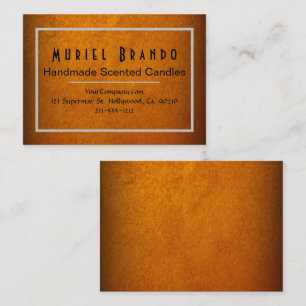 Elegant Gold Candle Company V4 Business Card