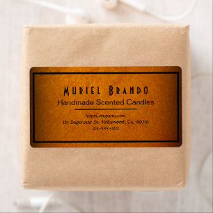 Elegant Gold Candle Company V4 Return Address Labe