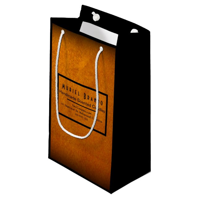 Elegant Gold Candle Company V4 Small Gift Bag (Front Angled)