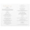 Elegant Gold Catholic Wedding Program Full Mass