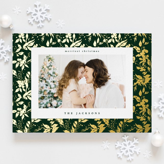 Elegant Gold Christmas Botanical Frame (Creator Uploaded)