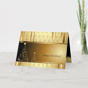 Elegant Gold Christmas Greeting Cards