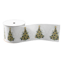 Elegant Gold Christmas tree ,ribbon 