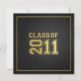 Elegant "Gold" Class of 2011 Graduation Invitation
