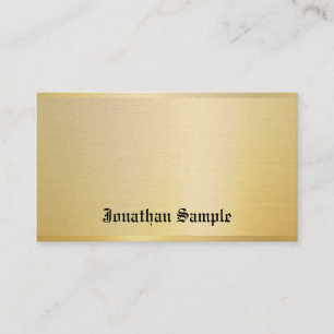 Elegant Gold Classic Look Vintage Nostalgic Trendy Business Card