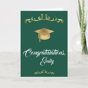 Elegant Gold Congratulations Graduate Graduation Card