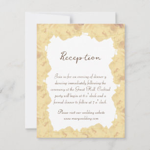 elegant gold cream roses invitation