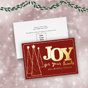 Elegant Gold Dark Red Joy Business Corporate