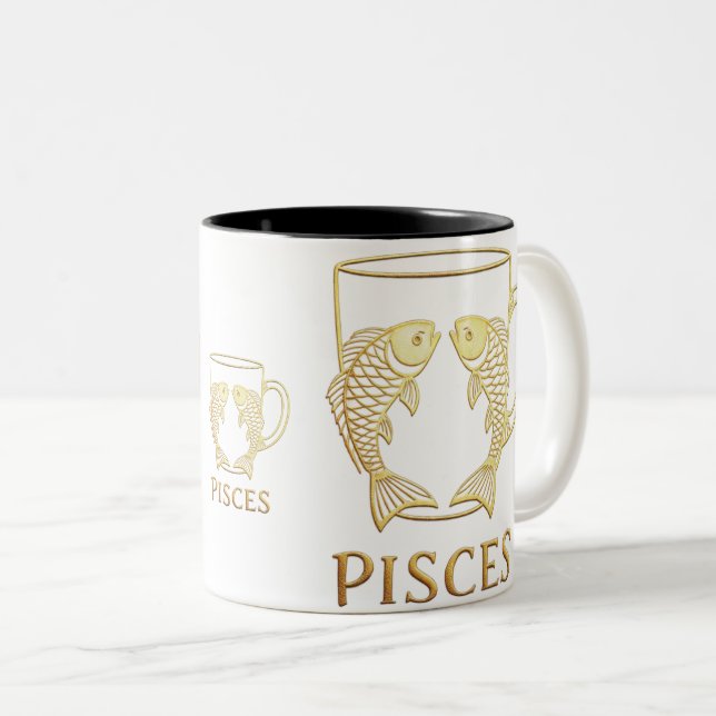 Elegant Gold Design Mug Pieces Set (Front Right)