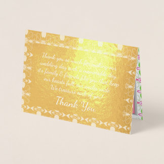 Elegant Gold Designer Foil Card