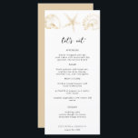 Elegant Gold Destination Wedding Menu Card<br><div class="desc">Elegant Gold Destination Wedding Menu Card</div>