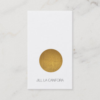 Elegant Gold Dot Business Card