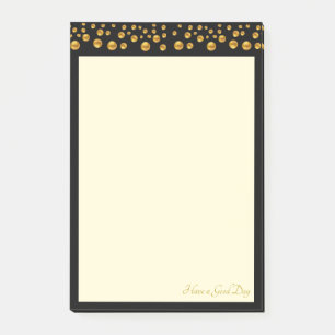 Elegant Gold Dots Post-it Notes