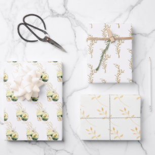 Elegant Gold Easter Assortment of Wrapping Paper Sheet