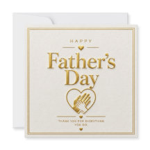 Elegant Gold Embossed Father's Day Card