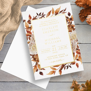 Elegant Gold Fall Wedding