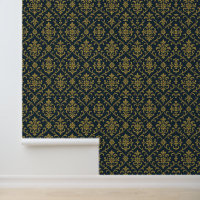 Elegant Gold Floral Damask