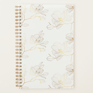 Elegant Gold Floral Weekly/Monthly Planner