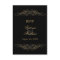 Elegant Gold Flourish and Damask RSVP
