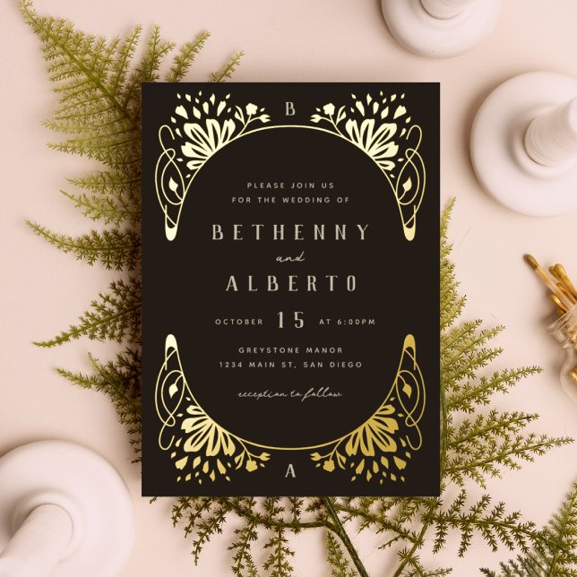 Elegant Gold Foil Art Nouveau (Creator Uploaded)