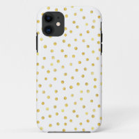 Elegant Gold Foil Confetti Dots