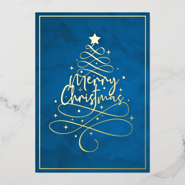 Elegant Gold Foil Merry Christmas (Front)