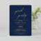Elegant Gold Foil | Navy Blue Graduation Party
