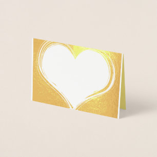 Elegant Gold Foil Placecards Card