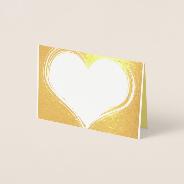Elegant Gold Foil Placecards Card (Front)