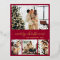Elegant Gold Foil Script Collage Holiday Postcard