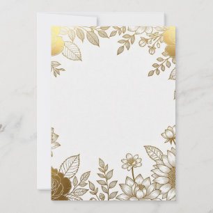 Elegant Gold Foil Wedding Invitation Template