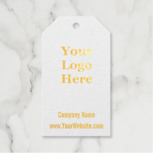 Elegant Gold Foil Your Logo Template Price Tag