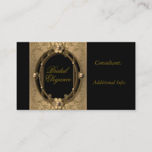 Elegant Gold Frame Business Card 3