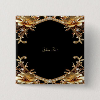 Elegant Gold Frame Button