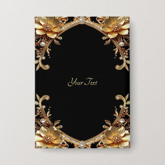 Elegant Gold Frame Button