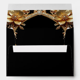 Elegant Gold Frame Envelope