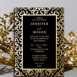 Elegant gold Frame Wedding