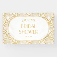 Elegant Gold Geometric Art Deco Bridal Shower