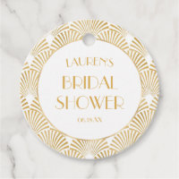 Elegant Gold Geometric Art Deco Bridal Shower