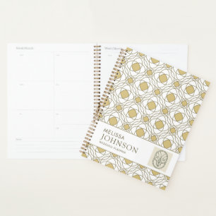 Elegant Gold Geometric Weekly Planner