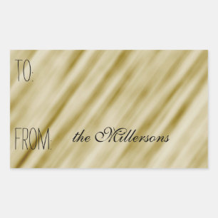 Elegant Gold Gift Tag