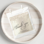 Elegant Gold Glitter 70th Birthday Party Favour Bags<br><div class="desc">Elegant party favour gift bags for your 70th birthday party featuring "thank you" in a stylish script and gold faux glitter.</div>