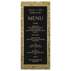 Elegant Gold Glitter and Black Wedding