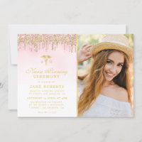elegant gold glitter nurse pinning ceremony