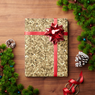 Elegant Gold Glitter Sparkle Wrapping Paper