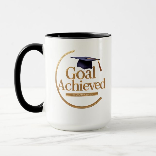 Elegant Gold Grad Mug (Left)