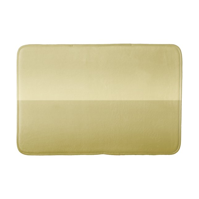 Elegant Gold gradient Monogram Personalised name Bath Mat (Front)