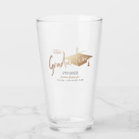 Elegant Gold Graduation Script Beer